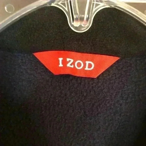 Izod Womens S/P Navy Blue Fleece Vest Full Zip pockets - Picture 4 of 7